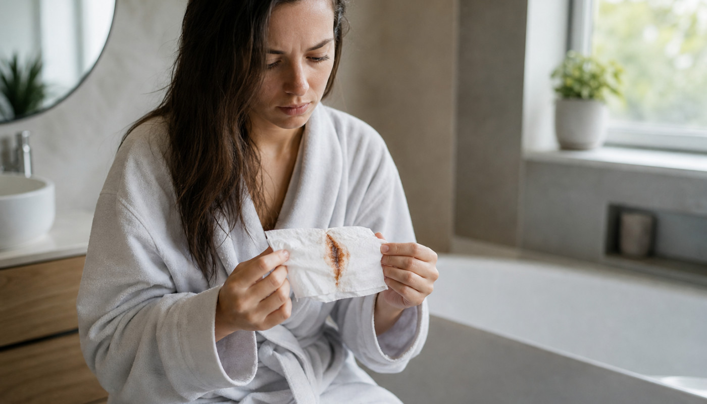 Que comprendre des pertes marron chez une femme ?
